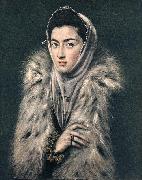 GRECO, El Lady with a Fur sfhg china oil painting artist